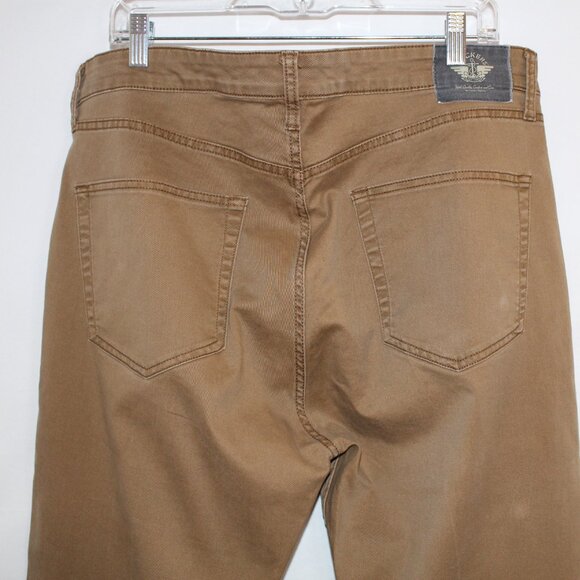 Levis Dockers Jeancut Straight Coupe Droite dark khaki jean pants size 36X34 - Picture 5 of 9